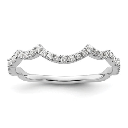 14K Weißgold Ehering mit 0,33 ct. im Labor gezüchteten Diamanten, VS/SI+ G+