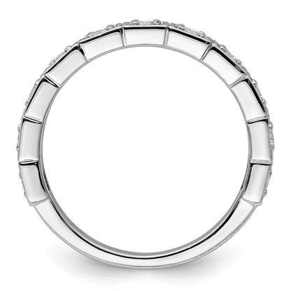 14K Weißgold Fashion-Ring mit 0,5 ct. im Labor gezüchteten Diamanten VS/SI+ G+