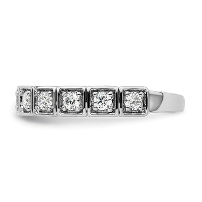 14K Weißgold Fashion-Ring mit 0,5 ct. im Labor gezüchteten Diamanten VS/SI+ G+