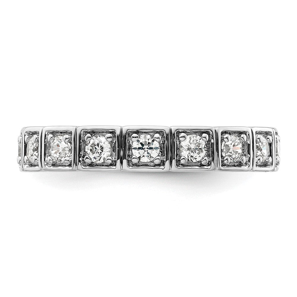14K Weißgold Fashion-Ring mit 0,5 ct. im Labor gezüchteten Diamanten VS/SI+ G+