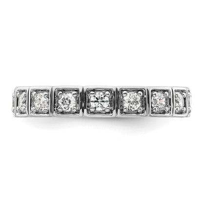 14K Weißgold Fashion-Ring mit 0,5 ct. im Labor gezüchteten Diamanten VS/SI+ G+