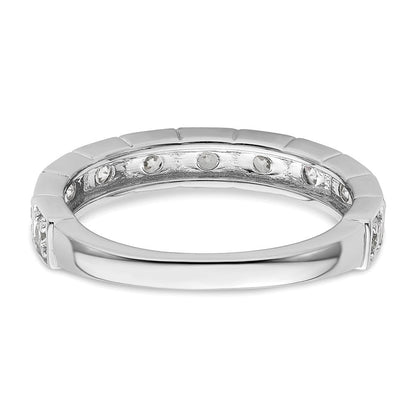 14K Weißgold Fashion-Ring mit 0,5 ct. im Labor gezüchteten Diamanten VS/SI+ G+
