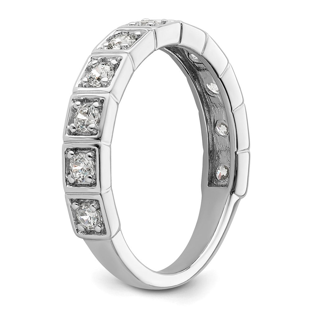 14K Weißgold Fashion-Ring mit 0,5 ct. im Labor gezüchteten Diamanten VS/SI+ G+