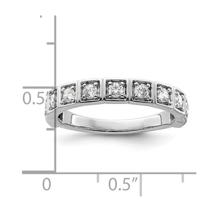 14K Weißgold Fashion-Ring mit 0,5 ct. im Labor gezüchteten Diamanten VS/SI+ G+