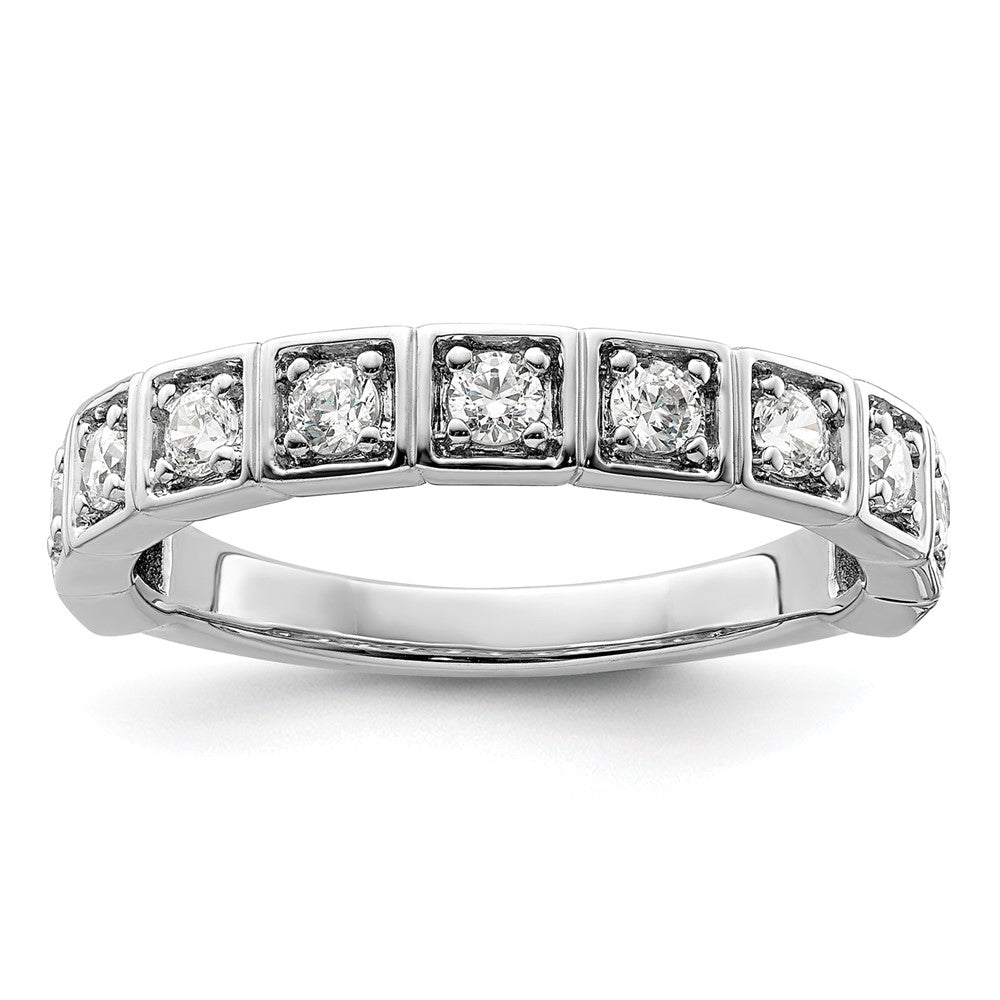14K Weißgold Fashion-Ring mit 0,5 ct. im Labor gezüchteten Diamanten VS/SI+ G+