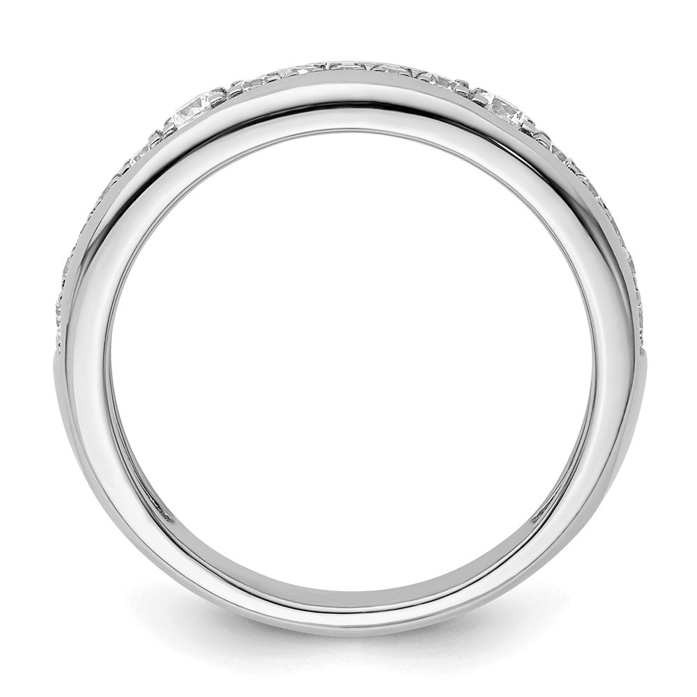 14K Weißgold Ring mit 0,375 ct. im Labor gezüchteten Diamanten, VS/SI+, G+
