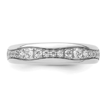 14K Weißgold Ring mit 0,375 ct. im Labor gezüchteten Diamanten, VS/SI+, G+