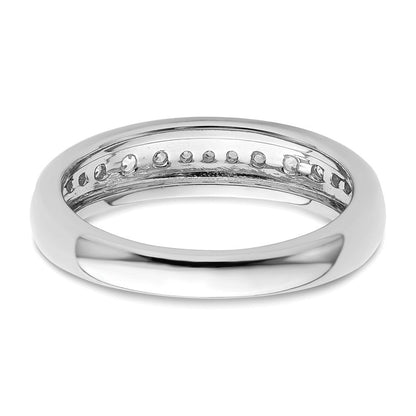 14K Weißgold Ring mit 0,375 ct. im Labor gezüchteten Diamanten, VS/SI+, G+