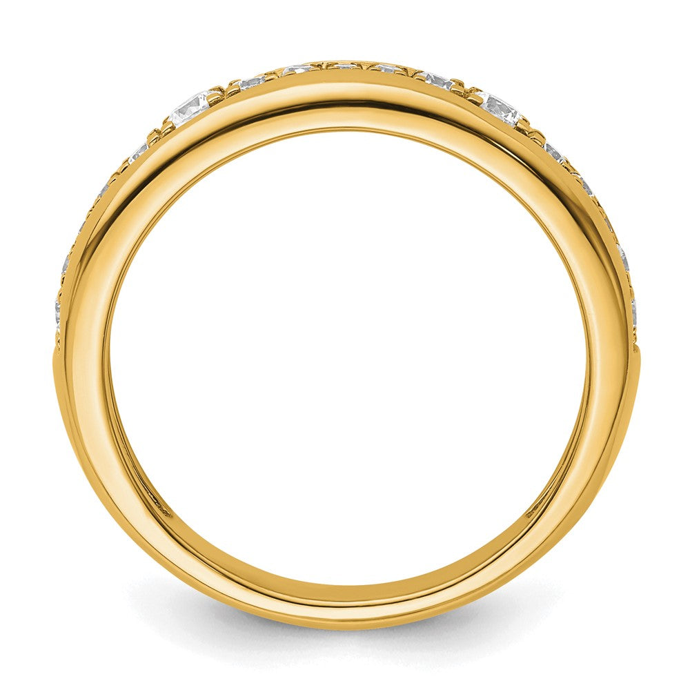 14K Gelbgold Ring mit 0,375 ct. Labor gezüchteten Diamanten VS/SI+ G+