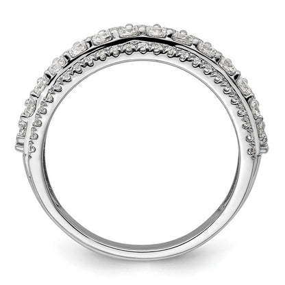 14K Weißgold Fashion-Ring mit 1,5 ct. im Labor gezüchteten Diamanten, VS/SI+ G+