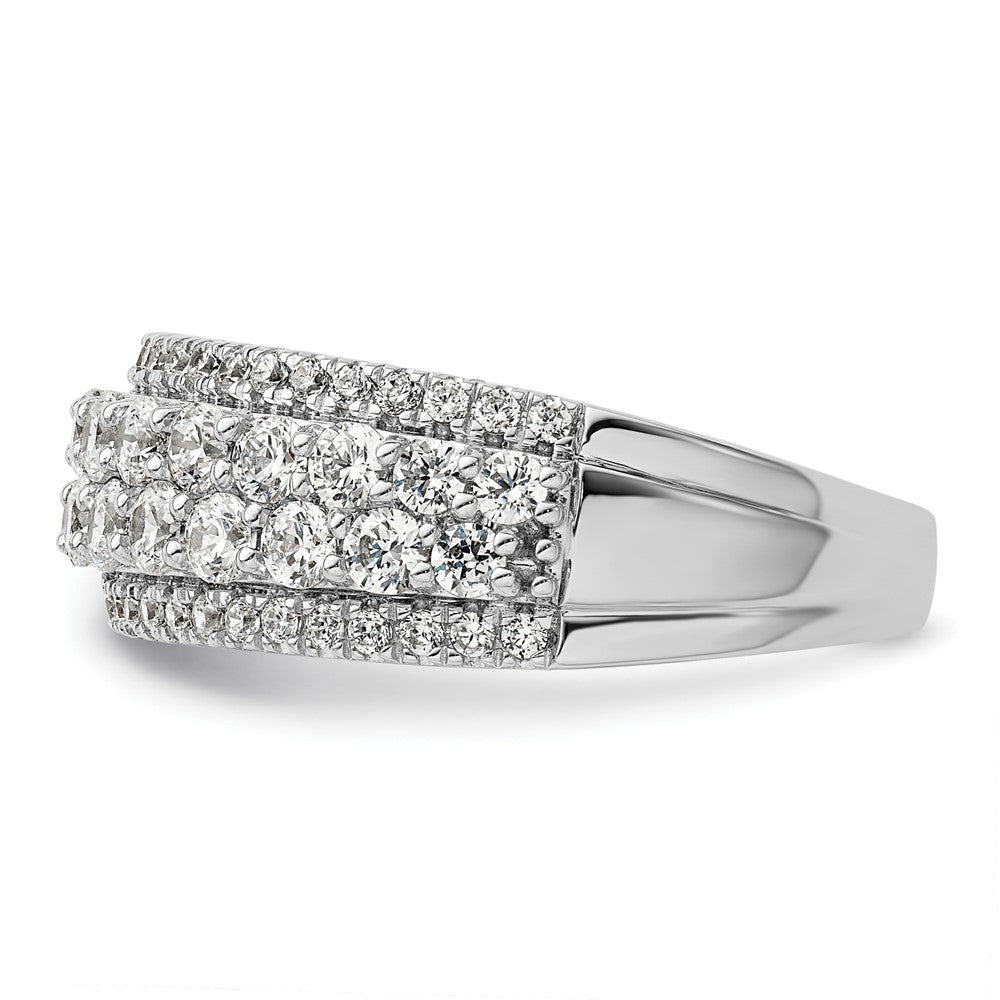 14K Weißgold Fashion-Ring mit 1,5 ct. im Labor gezüchteten Diamanten, VS/SI+ G+
