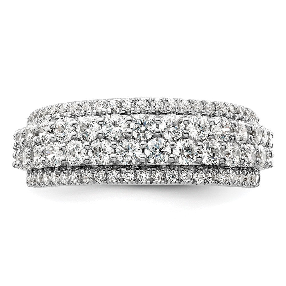 14K Weißgold Fashion-Ring mit 1,5 ct. im Labor gezüchteten Diamanten, VS/SI+ G+