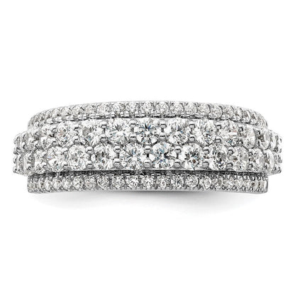 14K Weißgold Fashion-Ring mit 1,5 ct. im Labor gezüchteten Diamanten, VS/SI+ G+