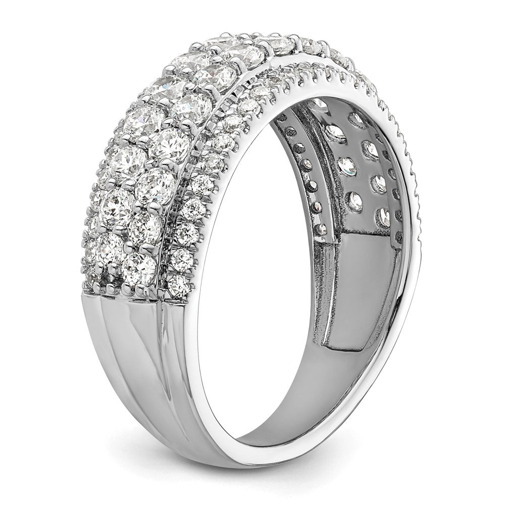 14K Weißgold Fashion-Ring mit 1,5 ct. im Labor gezüchteten Diamanten, VS/SI+ G+