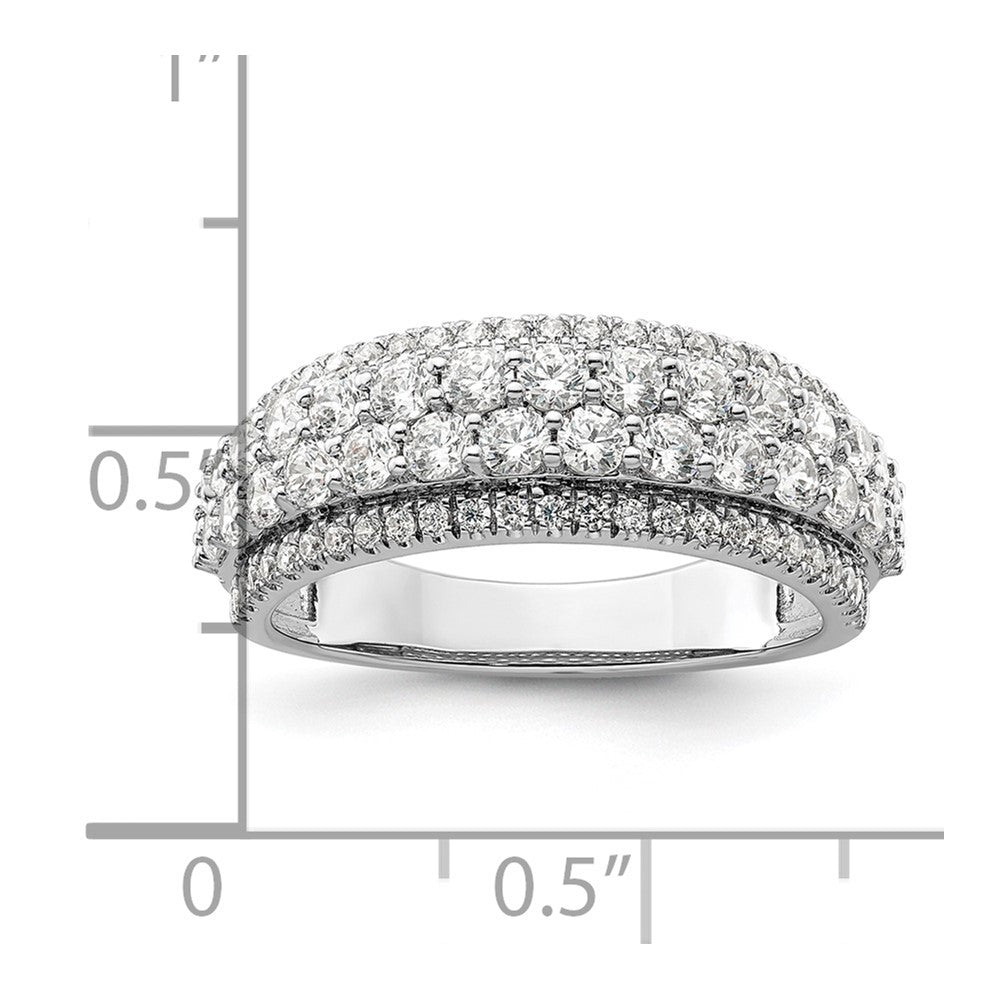 14K Weißgold Fashion-Ring mit 1,5 ct. im Labor gezüchteten Diamanten, VS/SI+ G+