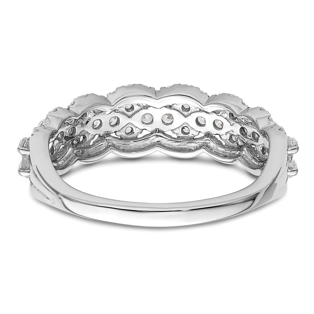 14K Weißgold Ring mit Laborgezüchteten Diamanten VS/SI+ G+