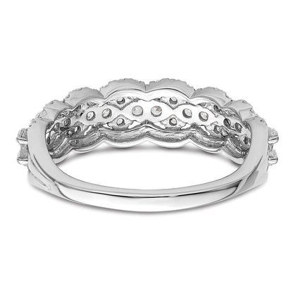 14K Weißgold Ring mit Laborgezüchteten Diamanten VS/SI+ G+