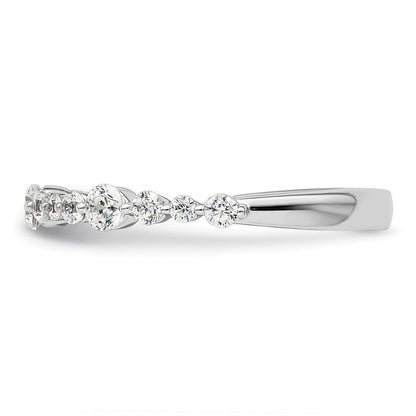 14K Weißgold Fashion-Ring mit 0,25 ct. im Labor gezüchteten Diamanten VS/SI+ G+