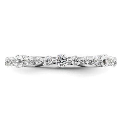 14K Weißgold Fashion-Ring mit 0,25 ct. im Labor gezüchteten Diamanten VS/SI+ G+