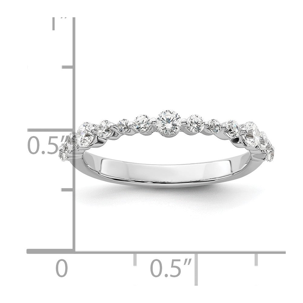 14K Weißgold Fashion-Ring mit 0,25 ct. im Labor gezüchteten Diamanten VS/SI+ G+