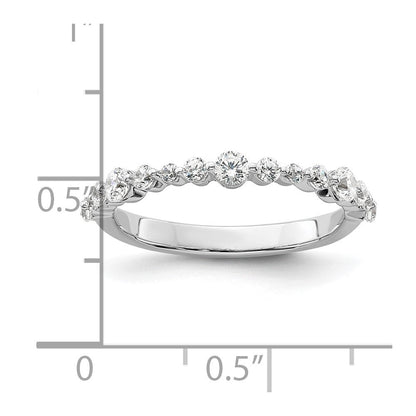 14K Weißgold Fashion-Ring mit 0,25 ct. im Labor gezüchteten Diamanten VS/SI+ G+