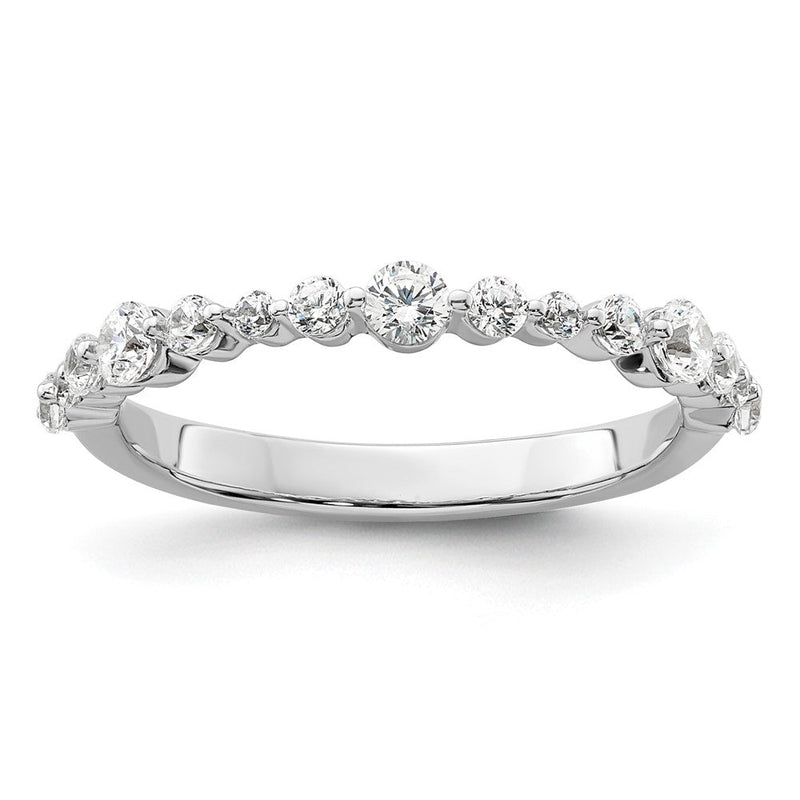14K Weißgold Fashion-Ring mit 0,25 ct. im Labor gezüchteten Diamanten VS/SI+ G+