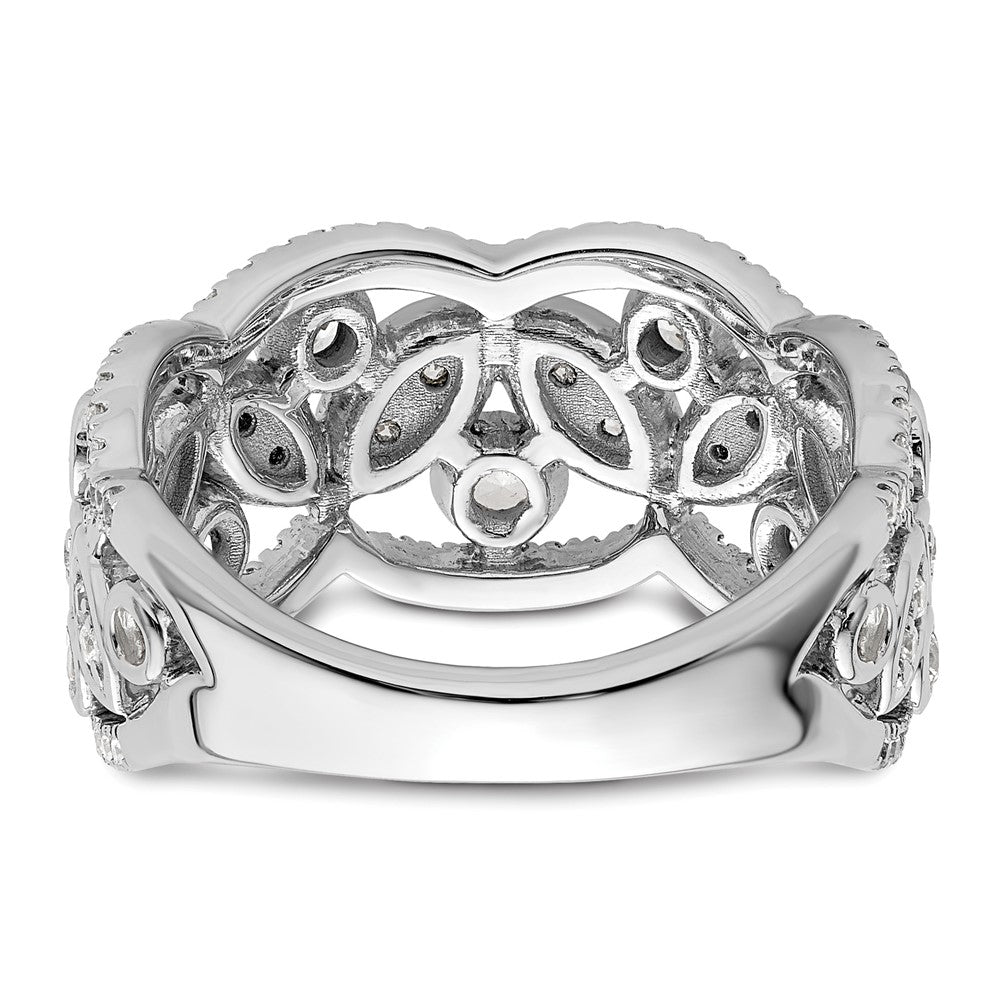 14K Weißgold Fashion-Ring mit 0,875 ct. laborgezüchteten Diamanten VS/SI+ G+