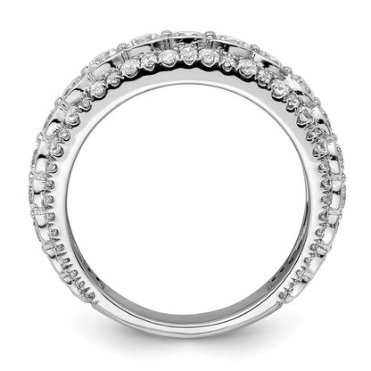 14K Weißgold Ring mit 2 ct. Labor-Diamant VS/SI+ G+, Fashion