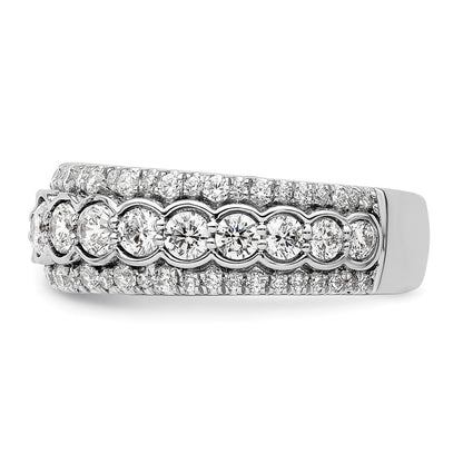 14K Weißgold Ring mit 2 ct. Labor-Diamant VS/SI+ G+, Fashion