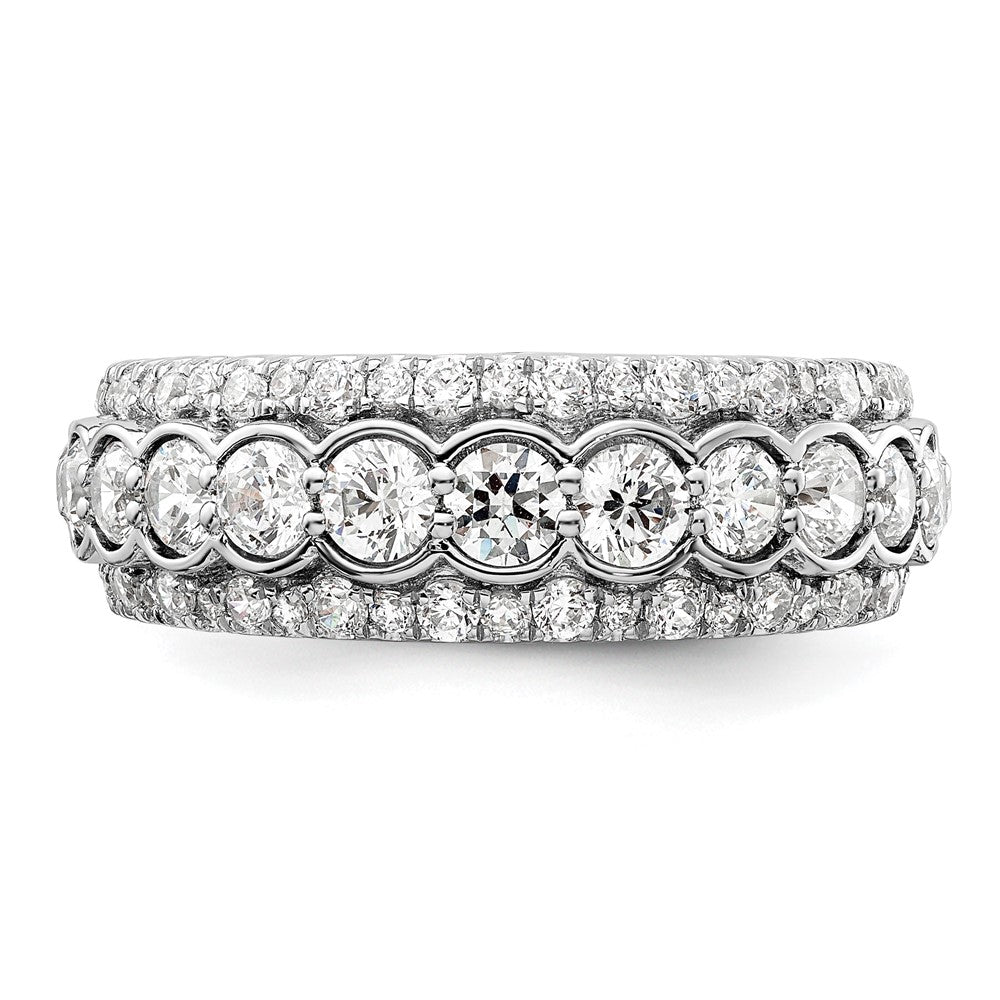 14K Weißgold Ring mit 2 ct. Labor-Diamant VS/SI+ G+, Fashion