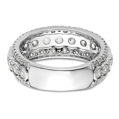 14K Weißgold Ring mit 2 ct. Labor-Diamant VS/SI+ G+, Fashion