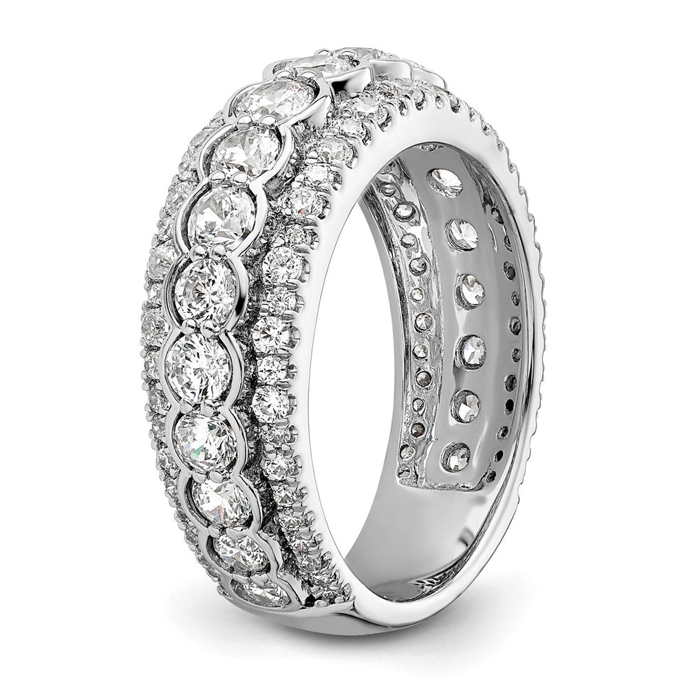 14K Weißgold Ring mit 2 ct. Labor-Diamant VS/SI+ G+, Fashion