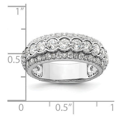 14K Weißgold Ring mit 2 ct. Labor-Diamant VS/SI+ G+, Fashion