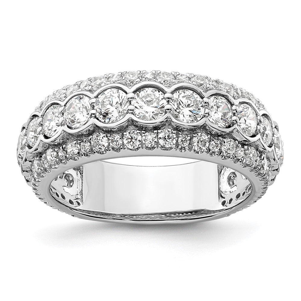 14K Weißgold Ring mit 2 ct. Labor-Diamant VS/SI+ G+, Fashion