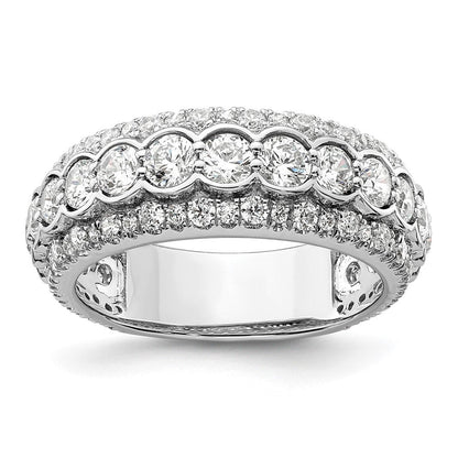 14K Weißgold Ring mit 2 ct. Labor-Diamant VS/SI+ G+, Fashion