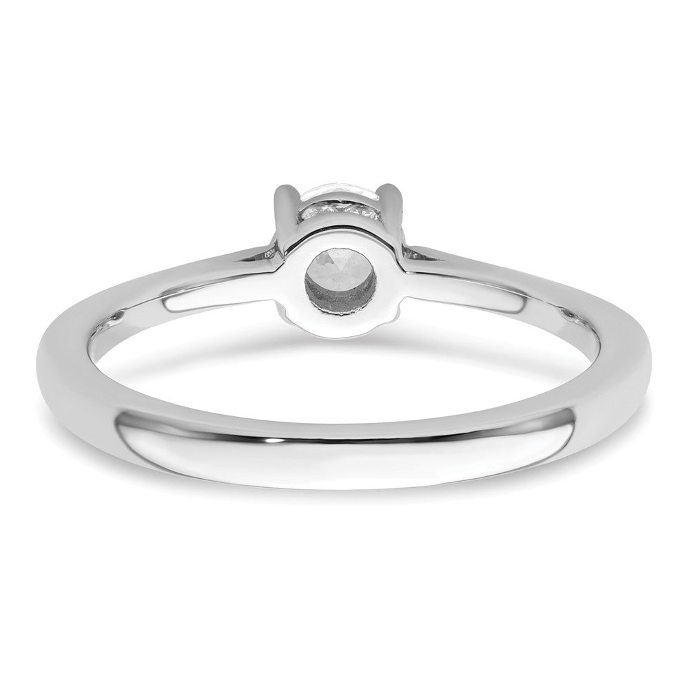 10K Weißgold Verlobungsring mit 1 ct. im Labor gezüchtetem Diamant VS/SI+ G+