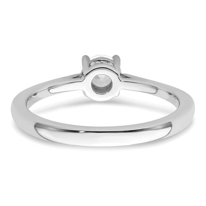 10K Weißgold Verlobungsring mit 1 ct. im Labor gezüchtetem Diamant VS/SI+ G+