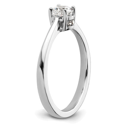 14K Weißgold Verlobungsring mit 1 ct. im Labor gezüchteten Diamanten VS/SI+ G+