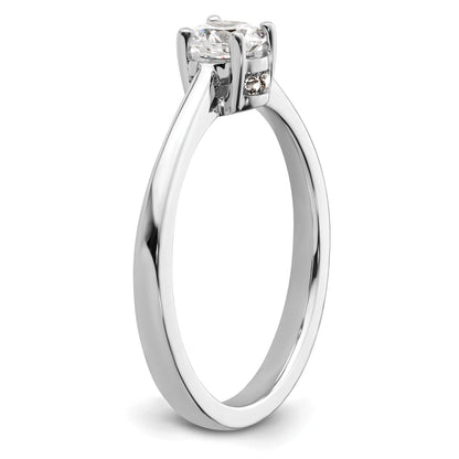10K Weißgold Verlobungsring mit 1 ct. im Labor gezüchtetem Diamant VS/SI+ G+