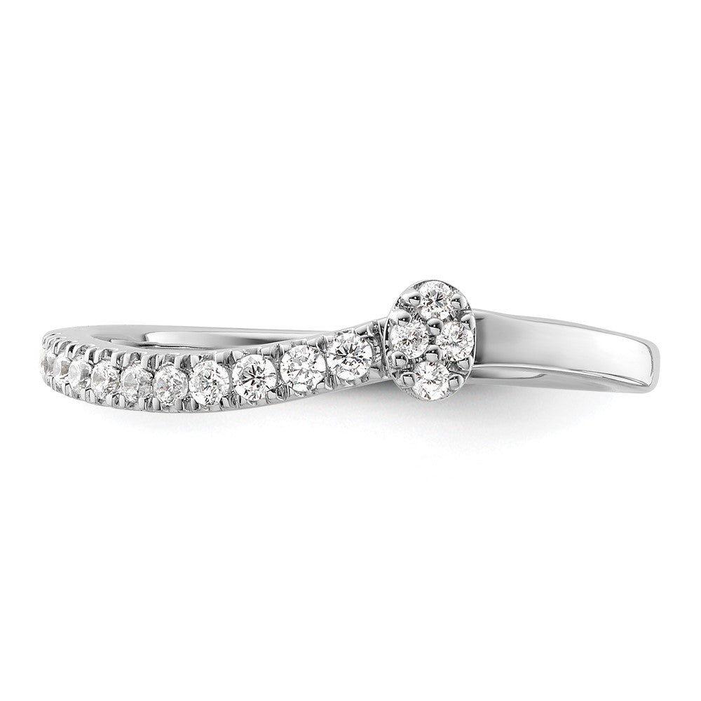 14K Weißgold Labor-Diamant VS/SI+ G+ Zwei Versprechen Verlobungs-/Ehering
