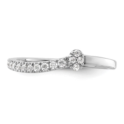 14K Weißgold Labor-Diamant VS/SI+ G+ Zwei Versprechen Verlobungs-/Ehering