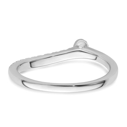 14K Weißgold Labor-Diamant VS/SI+ G+ Zwei Versprechen Verlobungs-/Ehering