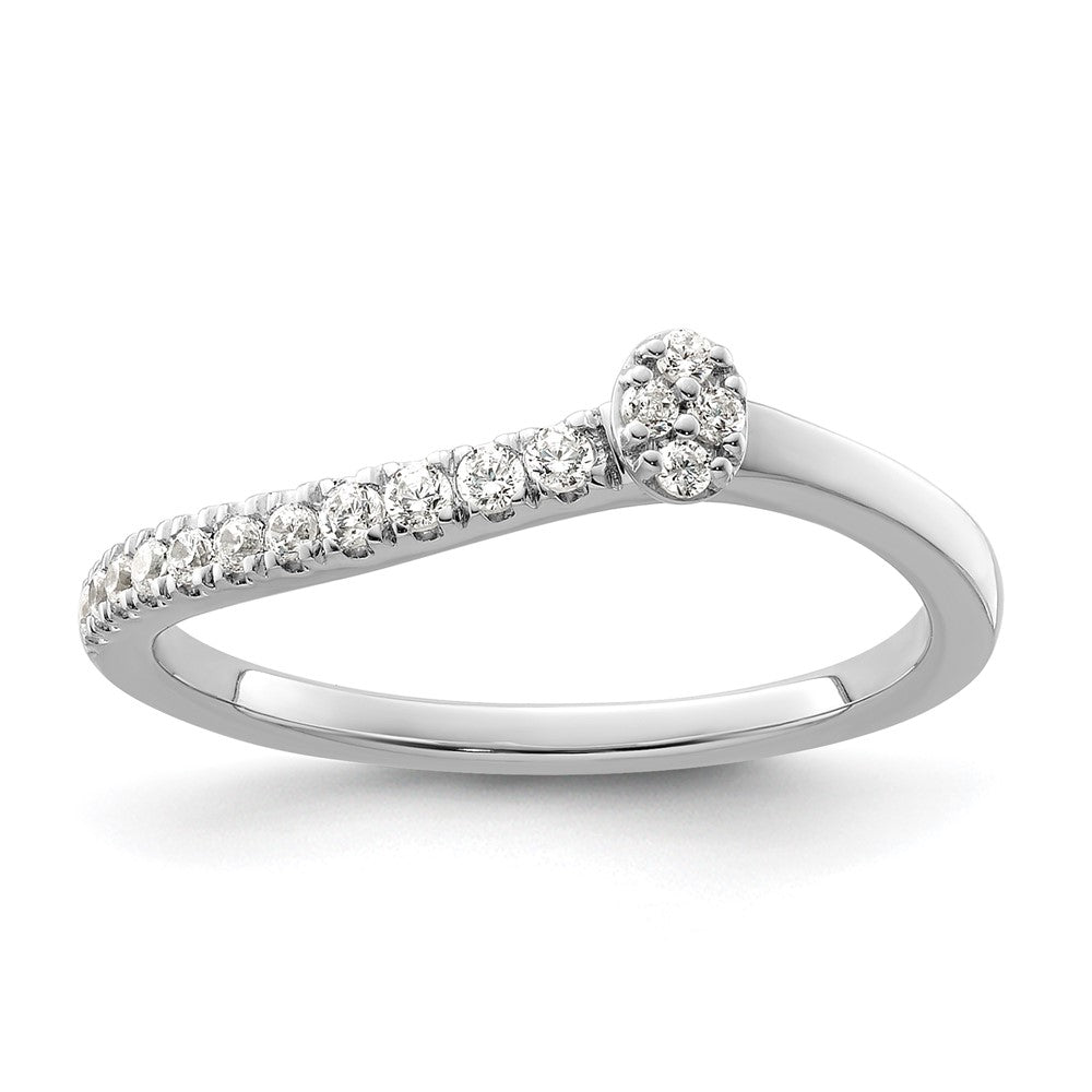 14K Weißgold Labor-Diamant VS/SI+ G+ Zwei Versprechen Verlobungs-/Ehering