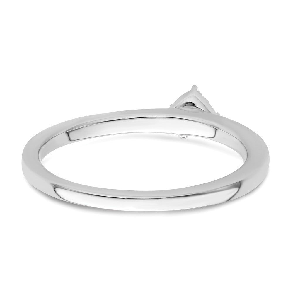 14K Weißgold Zwei Versprechen Verlobungs-/Ehering Ring mit Labor-Diamanten VS/SI+ G+