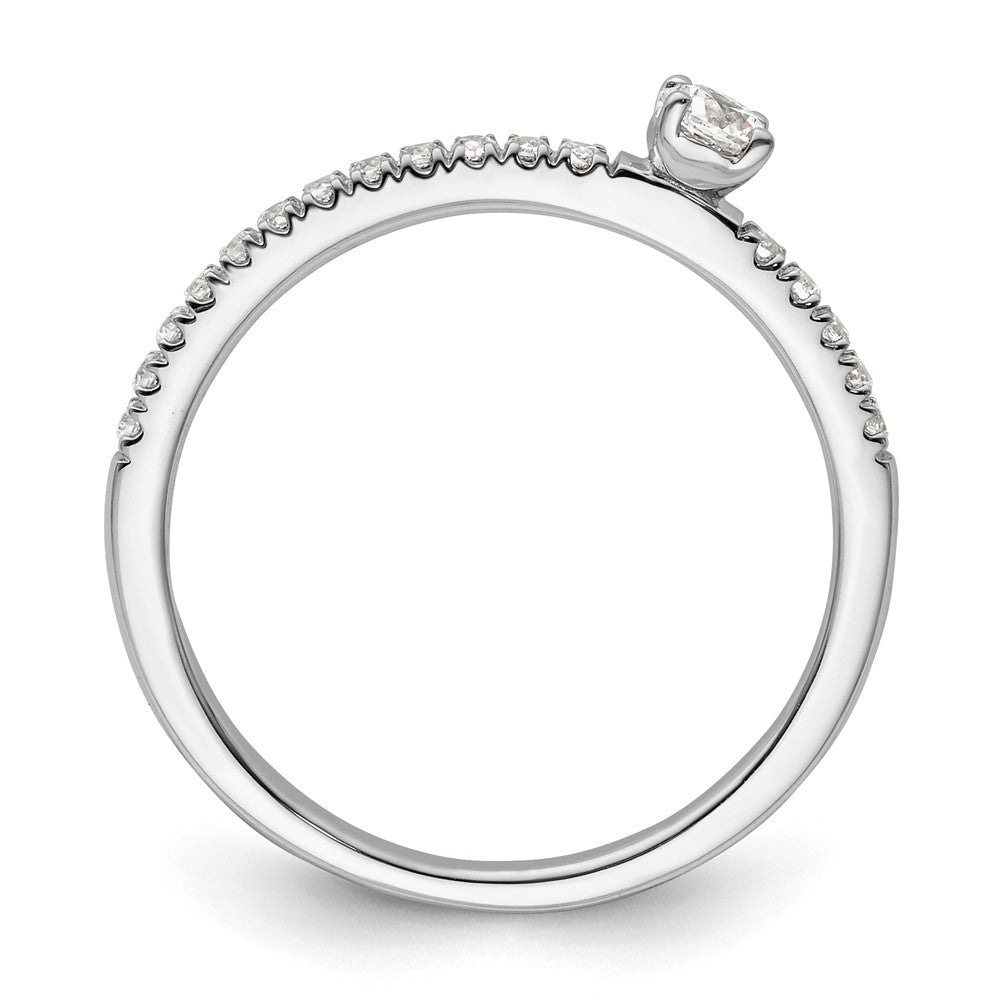 Two Promises 14K Weißgold Ring mit 0,25 ct. im Labor gezüchteten Diamanten, VS/SI+ G+, Versprechen-Ring