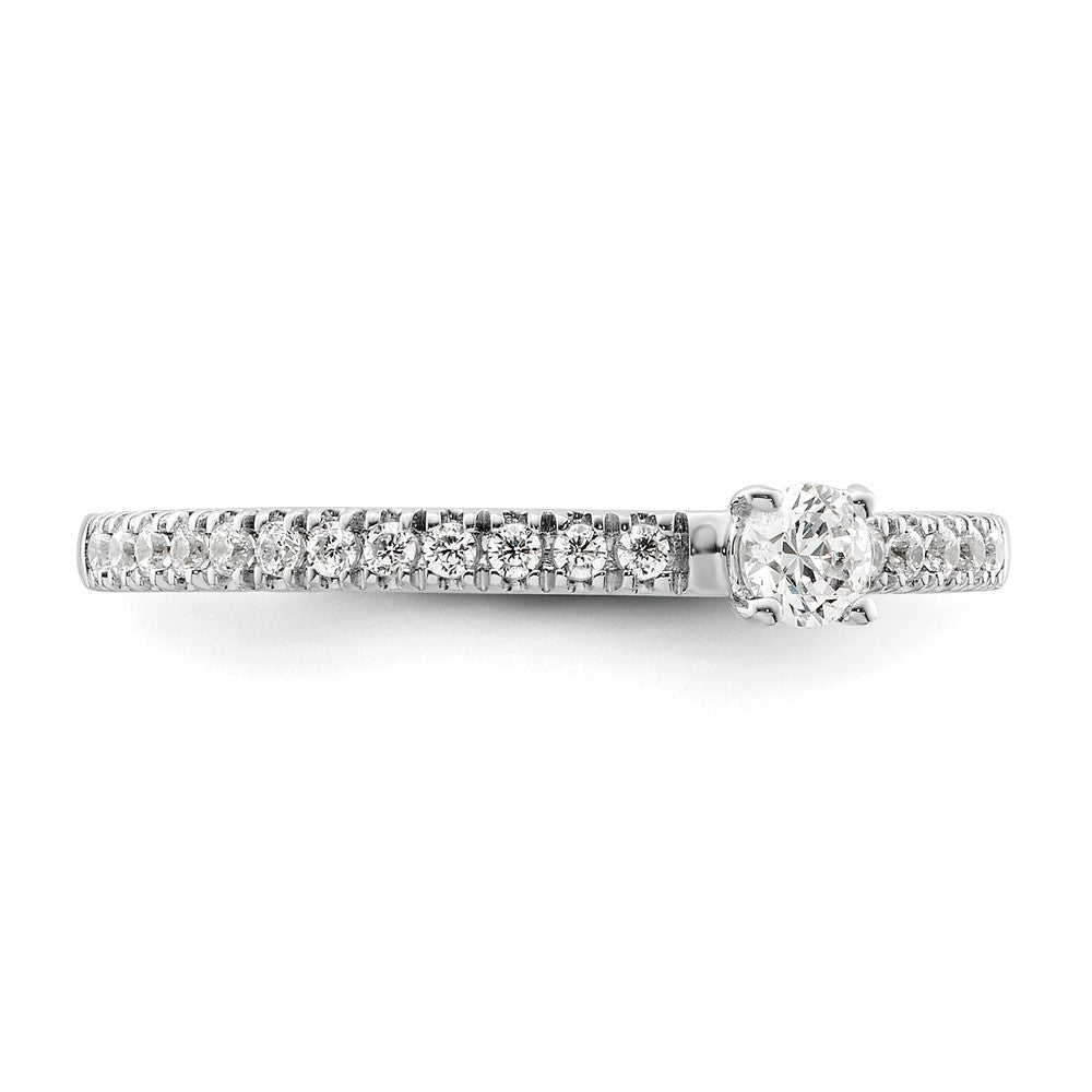 Two Promises 14K Weißgold Ring mit 0,25 ct. im Labor gezüchteten Diamanten, VS/SI+ G+, Versprechen-Ring