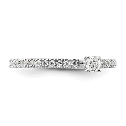 Two Promises 14K Weißgold Ring mit 0,25 ct. im Labor gezüchteten Diamanten, VS/SI+ G+, Versprechen-Ring
