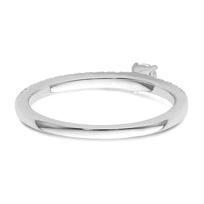 Two Promises 14K Weißgold Ring mit 0,25 ct. im Labor gezüchteten Diamanten, VS/SI+ G+, Versprechen-Ring