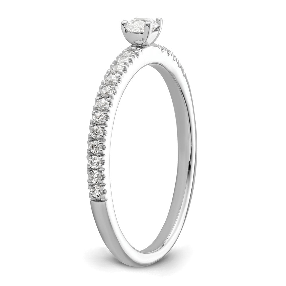 Two Promises 14K Weißgold Ring mit 0,25 ct. im Labor gezüchteten Diamanten, VS/SI+ G+, Versprechen-Ring