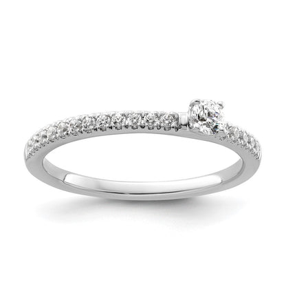 Two Promises 14K Weißgold Ring mit 0,25 ct. im Labor gezüchteten Diamanten, VS/SI+ G+, Versprechen-Ring